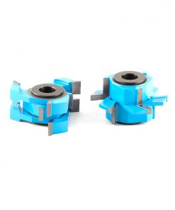 SC555 2-Piece Carbide Tipped 3-Wing Instile & Rail Adjustable Cabinet Door 2-3/8 Dia x 1-1/16 to 1-21/64 x 1/2 & 3/4 Bore Set for 5/8 to 1-1/4 Material