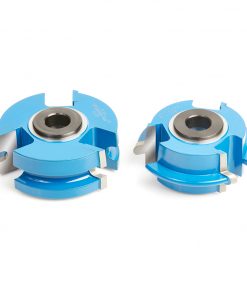 Amana SC453 2-Piece Carbide Tipped 3-Wing Stile & Rail Flooring with Nail Slot 2-5/8 Dia x 7/8 x 1/8 x 1/16 Radius x 3/4 Bore Set for 5/8 to 3/4 Material