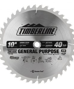 Timberline 250-400 10" x 40T ATB General Purpose & Finishing Saw Blade 5/8" Arbor