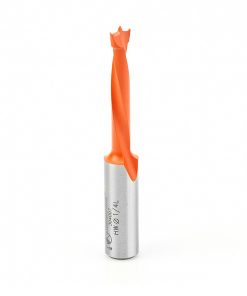 Amana 304007 6.35mm (1/4") x 70mm OAL C/T Left Hand Brad Point Boring Bit 10mm Shank
