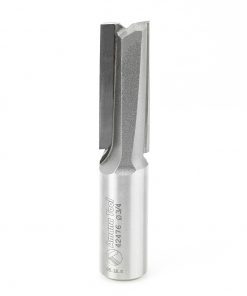 Amana 42476 Carbide Tipped Production Shear Straight Plunge Up Shear 5 Deg x 3/4 Dia x 2 Inch x 3/4 Shank