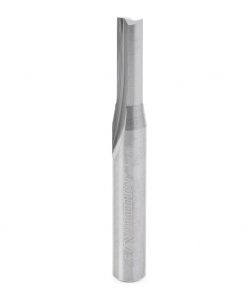 Amana 43604 3/16 x 5/8" S/C 2FL Straight V Flute Router Bit for Plastics 1/4" Shank