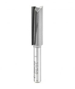Amana 45220 3/8 x 1-1/4 2FL Straight Plunge Router Bit 1/4" Shank