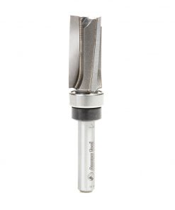 Amana 45460-3US 1/2 x 1" 3FL Up Shear Flush Trim Plunge Template Router Bit w/Upper Bearing 1/4" Shank