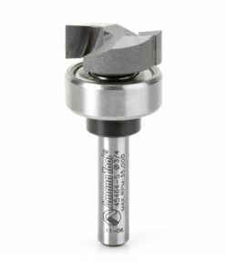 Amana 45464-S 3/4" x 1/4" 2 Flute, Carbide Tipped, Flush Trim, Plunge, Dado Clean-Out, Router Bit, Upper Bearing, 1/4 Shank