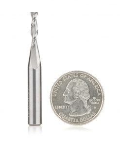Amana 46100 1/8 x 1/2 2FL Solid Carbide Up-Cut Spiral Router Bit 1/4" Shank