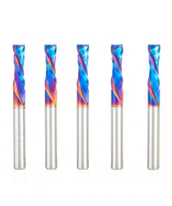 Amana 46170-K-5 5pc Pack - 1/4 x 7/8 2FL Solid Carbide Spektra Compression Spiral Router Bit 1/4" Shank