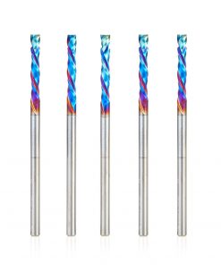 Amana 46180-K-5 5pc Pack - 1/8 x 13/16 2FL Solid Carbide Spektra Compression Spiral Router Bit 1/8" Shank