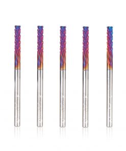 Amana 46260-K-5 1/8 x 1/2 Solid Carbide Spektra Spiral Carbon Graphite & Carbon Fiber Panel Down-Cut Router Bit 1/8" Shank (Pack of 5)