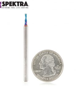 Amana 46237-K 1/16 x 3/16 S/C 2FL Down-Cut Spiral Router Bit Spektra Coated 1/8" Shank