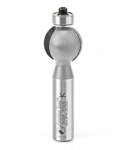 Amana 54304 7/8 x 3/4 x 15/32 Rad. C/T 2FL Edge Fluting Router Bit w/Bearing 1/2" Shank