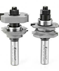 Amana 55437 Adjustable 2-Piece Bead Instile & Rail Set w/Bearing 1/2" Shank