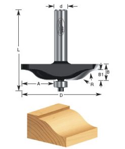 Timberline 420-30 3-3/8 x 1/2 Traditional Raised Panel Router Bit 1/2" Shank