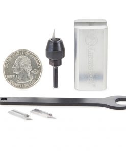 Amana AMS-220 4-Piece Mini In-Groove Insert Engraving Tool Body & Knives 1/8 Inch Shank Set