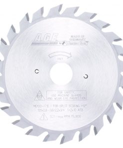 AGE MD120-T10 120mm x 12x2T ATB Adjustable Scoring Saw Blade Set 3/4" Arbor