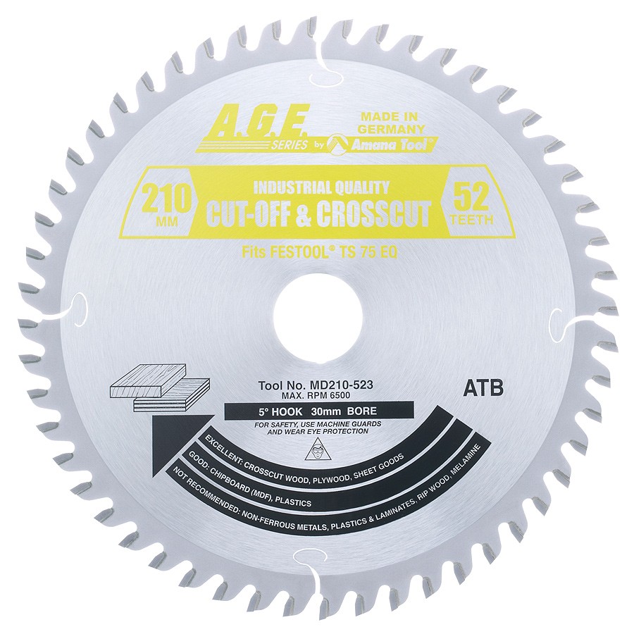 Oshlun SBFT-210052 210mm X 52T Saw Blade – 30mm Arbor – For FesPro Tools