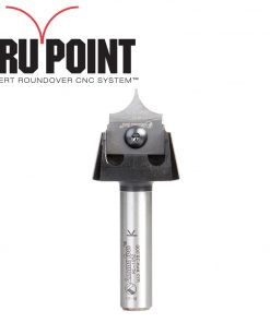 Amana RC-1063 3/8" Rad. x 7/8" Dia. 2-7/8" OAL Tru Point Roundover Insert CNC System Router Bit 1/2" Shank