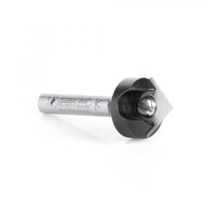 Amana Tool RC-45711 Insert Carbide V-Groove Router Bit - 11/16" Dia, 90° Angle, 1/4" Shank