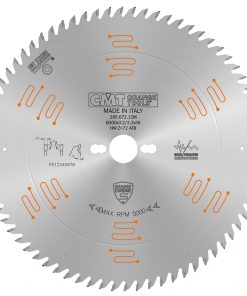 CMT 285.672.12M - ORANGE CHROME HEAVY-DUTY CROSSCUTTING BLADE 12" x T72 ATB
