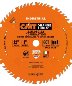 CMT 215.060.12 - COMBINATION BLADE 12"x60 1" BORE