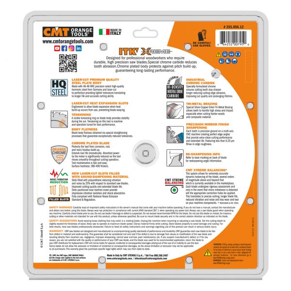Back of 255.096.12 package