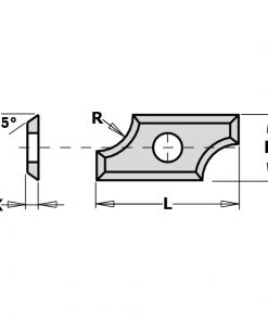 CMT 790.020.00 - REV. THROWAWAY KNIFE CARBIDE