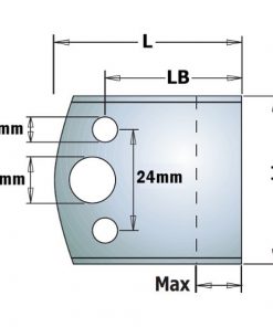 CMT 690.599 - PAIR KNIVES KSS 50x4mm - BLANK