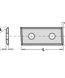 CMT 790.283.12 - REV. THROWAWAY KNIFE CARBIDE
