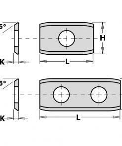 CMT 790.201.00 - REV. THROWAWAY KNIFE CARBIDE