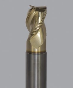 Onsrud AMC800123 Solid Carbide end mill 3FL 1/1 x 1-1/4 x 5 OAL 0.120 CR For ISO N Non-Ferrous, Aluminum, Brass, Bronze, Copper, 1/1 Shank, ZrN Coated