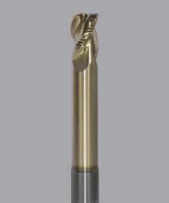 Onsrud AMC800141 Solid Carbide end mill 3FL 3/4 x 1/1 x 6 OAL 0.120 CR For ISO N Non-Ferrous, Aluminum, Brass, Bronze, Copper, 3/4 Shank, ZrN Coated