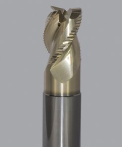 Onsrud AMC800161 Solid Carbide end mill 3FL 1/1 x 1-1/4 x 5 OAL 0.060 CR For ISO N Non-Ferrous, Aluminum, Brass, Bronze, Copper, 1/1 Shank, ZrN Coated