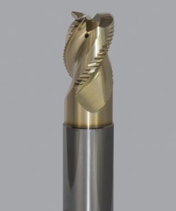 Onsrud AMC800163 Solid Carbide end mill 3FL 1/1 x 1-1/4 x 5 OAL 0.120 CR For ISO N Non-Ferrous, Aluminum, Brass, Bronze, Copper, 1/1 Shank, ZrN Coated