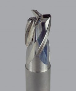 Onsrud AHR2656037 Solid Carbide end mill, 3 flute, 0.060 corner rad, Necked short length, Uncoated