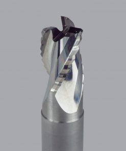 Onsrud AHR2656073 Solid Carbide end mill, 3 flute, 0.060 corner rad, Necked short length, Uncoated
