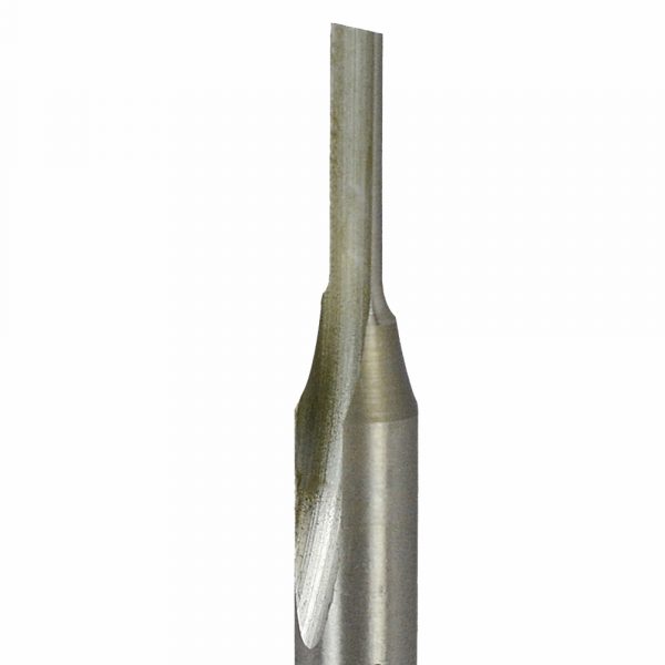 Onsrud 11-01 HSS router 1FL 1/8 x 1/2 x 2 OAL For Soft Plastic, Hard Plastic, 1/4 Shank