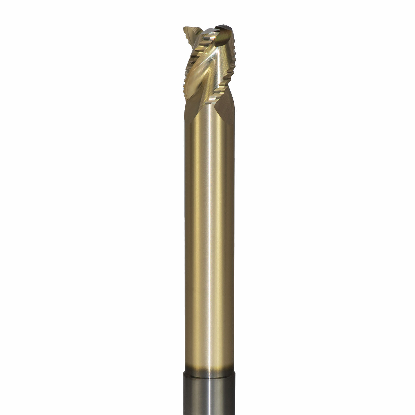 Onsrud AMC800427 Solid Carbide end mill 3FL 5/8 x 3/4 x 6 OAL 0.030 CR For ISO N Non-Ferrous, Aluminum, Brass, Bronze, Copper, 5/8 Shank, ZrN Coated
