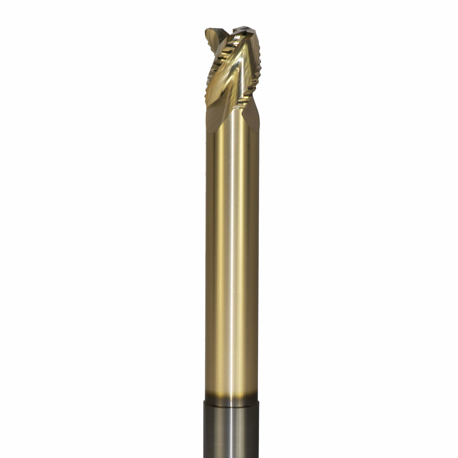 Onsrud AMC800429 Solid Carbide end mill 3FL 5/8 x 3/4 x 6 OAL 0.060 CR For ISO N Non-Ferrous, Aluminum, Brass, Bronze, Copper, 5/8 Shank, ZrN Coated
