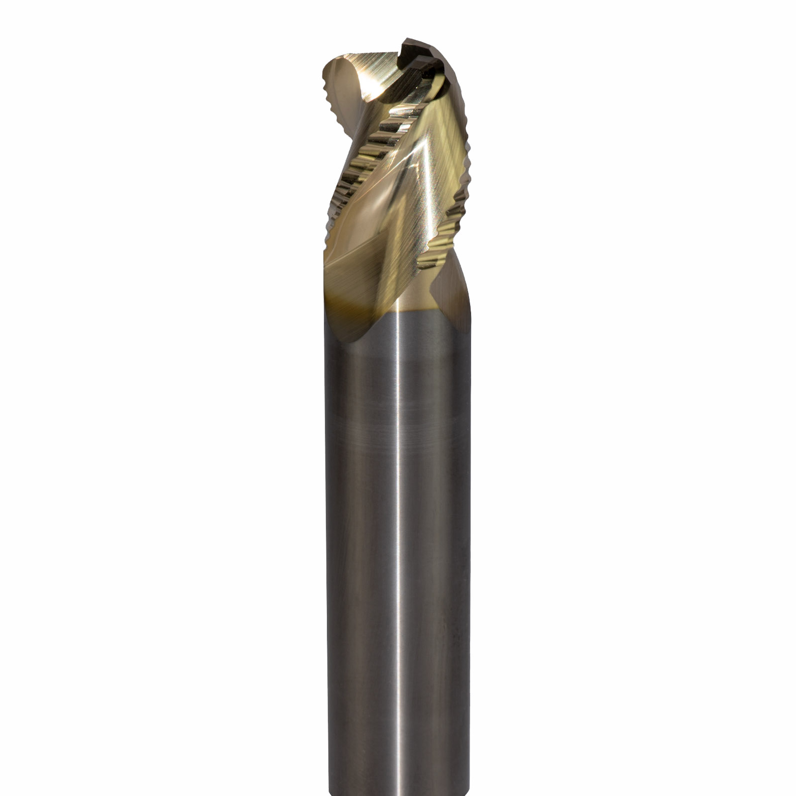 Onsrud AMC800431 Solid Carbide end mill 3FL 3/4 x 1/1 x 3 OAL 0.120 CR For ISO N Non-Ferrous, Aluminum, Brass, Bronze, Copper, 3/4 Shank, ZrN Coated