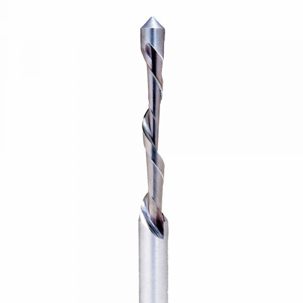 Onsrud 20-10 HSS router 1FL 3/16 x 1/1 x 3-1/4 OAL For Drywall Cut Outs, 1/4 Shank