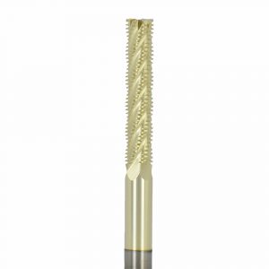 Onsrud 29-110 Solid Carbide Hogger 6FL 1/4 x 1-1/4 x 4 OAL For Honeycomb, 1/4 Shank, ZrN Coated