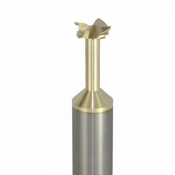Onsrud 34-106 Soild Carbide 4FL 11.51 mm x 3.30 mm x 76.00 mm OAL For Honeycomb Panel, 12.00 mm Shank, ZrN Coated