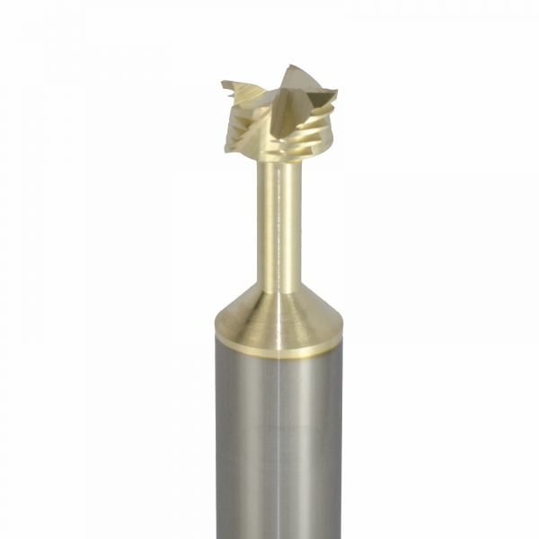 Onsrud 34-109 Soild Carbide 4FL 453/1000 x 1/4 x 3 OAL For Honeycomb Panel, 1/2 Shank, ZrN Coated