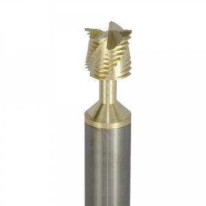 Onsrud 34-121 Soild Carbide 4FL 1/2 x 1/2 x 3 OAL For Honeycomb Panel, 1/2 Shank, ZrN Coated