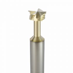 Onsrud 34-124 Soild Carbide 4FL 14.29 mm x 6.35 mm x 76.00 mm OAL For Honeycomb Panel, 12.00 mm Shank, ZrN Coated