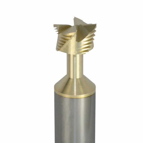 Onsrud 34-135 Soild Carbide 4FL 63/100 x 19/50 x 3 OAL For Honeycomb Panel, 5/8 Shank, ZrN Coated