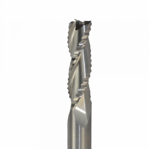 Onsrud 60-007 Solid Carbide rougher router 3FL 1/2 x 1-5/8 x 4 OAL For Soft Wood, Hard Wood, Wood Composites, Hard Plastic, Soft Plastic, 1/2 Shank