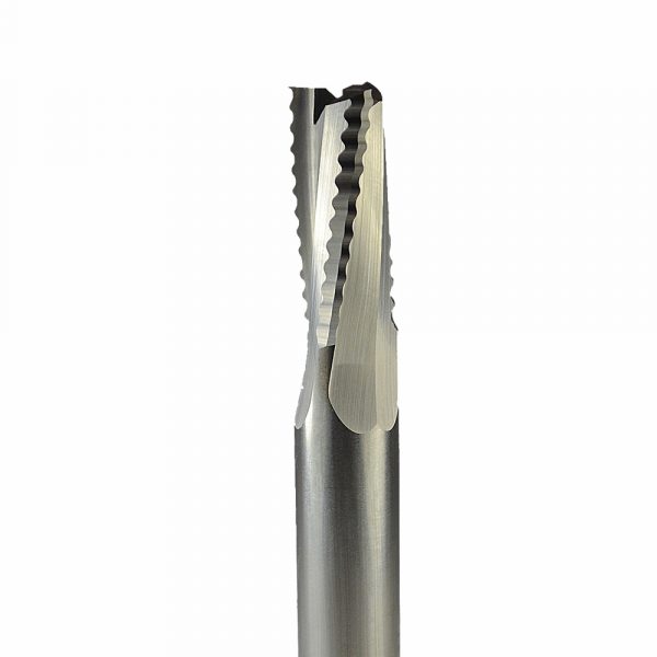 Onsrud 60-037 Solid Carbide rougher router 3FL 3/8 x 1-1/8 x 3-1/2 OAL For Soft Wood, Hard Wood, Wood Composites, Hard Plastic, Soft Plastic, 3/8 Shank