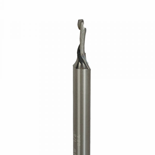 Onsrud 60-102MW Solid Carbide router 1FL 1/8 x 3/8 x 2-1/2 OAL For Double-Sided Laminated and Veneered Wood Composites, 1/4 Shank