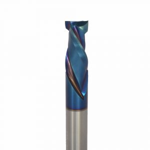 Onsrud 60-123PLR Solid Carbide router 2FL 3/8 x 7/8 x 3 OAL For Double-Sided Laminated and Veneered Wood Composites, 3/8 Shank, Polaris Coated